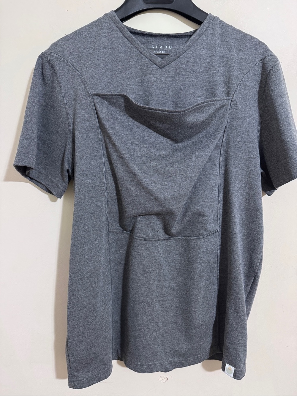 Lalabu Dad’s Shirt Men’s Gray Short Sleeve size XL